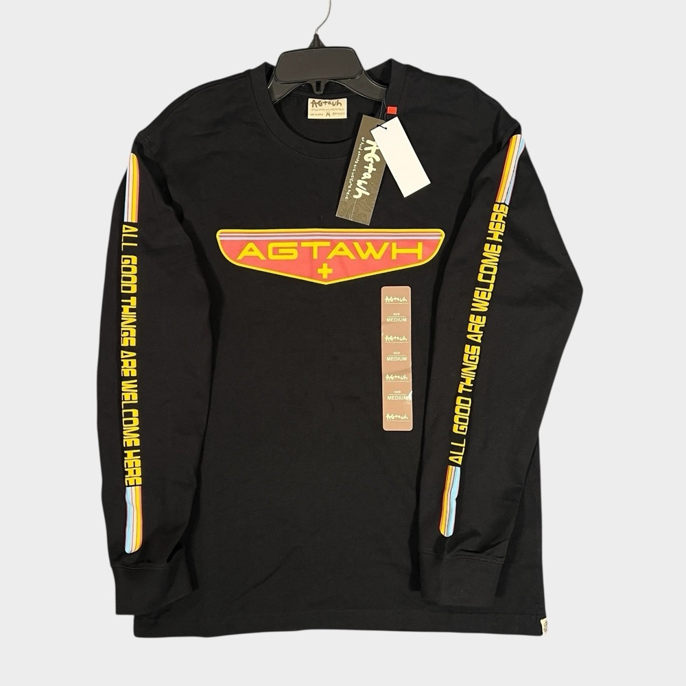 AGTAWH All‎ Good Things Long Sleeve T-Shirt Black Men's Medium NWT